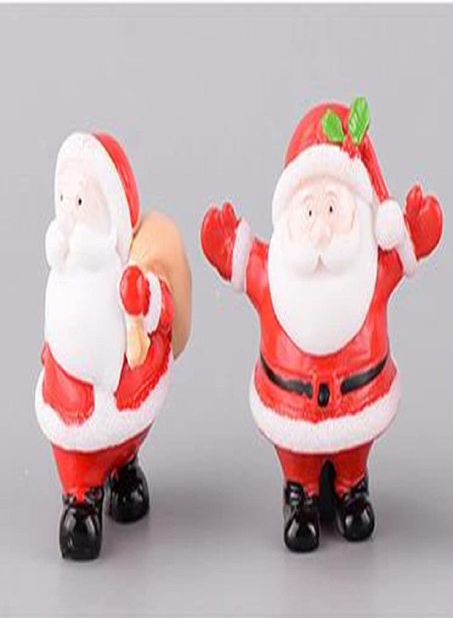 BHOOLU&GOOLU Cute Miniature Santa Claus for Decoration- 2 Pcs Set - Image 1